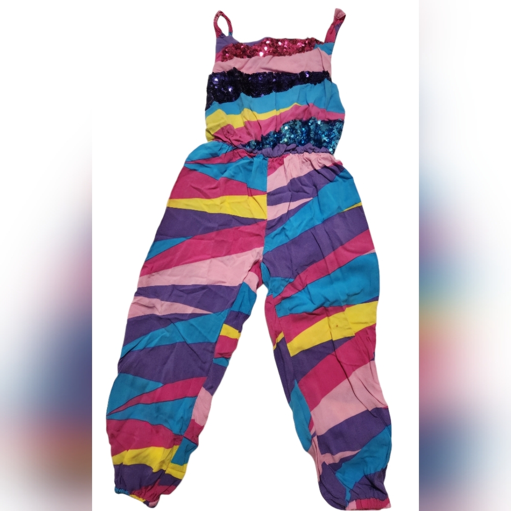 Girls size XS (4/5) JoJo Siwa sequin jumpsuit
